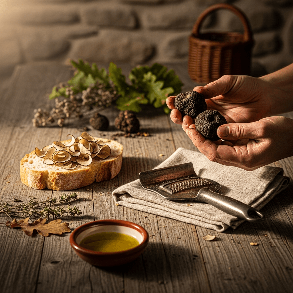 Acqualagna, il tartufo nero estivo che profuma d'agosto